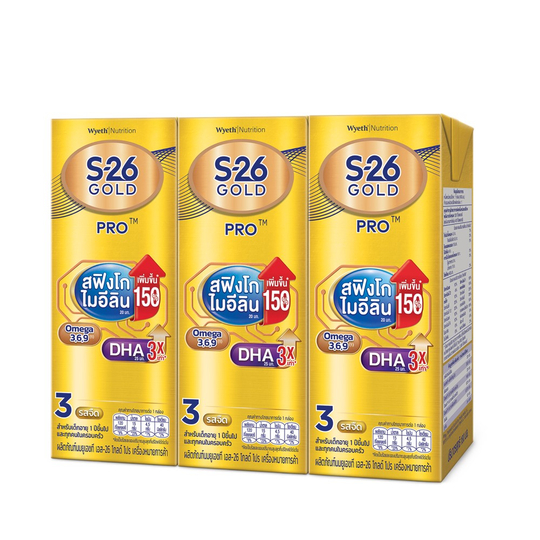 เอส-26 โกลด์ โปร ยูเอชที 180 มล. X3