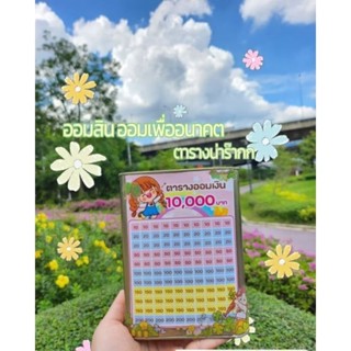 (มีกันชื้น)​ ออออมสินทรงสูง15CM.ฟรีตารางออมเลือกได้