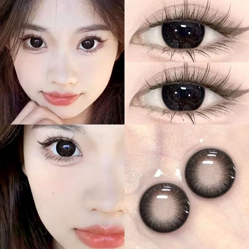 【รับส่วนลด 10%】UYAAI คอนเทคเลนส์รายเดือนคอนแทคเลนส์ บิ๊กอาย Black Eye -14.2mm คอนแทคเลนส์ mini Coo B