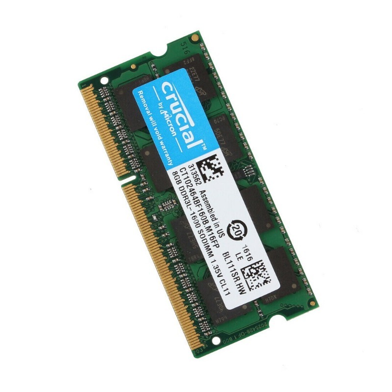 【การจัดส่งที่รวดเร็ว】Crucial หน่วยความจำแล็ปท็อป 4GB 8GB DDR3 DDR3L 1333MHz 1600Mhz 1.5V 1.35V SODIMM RAM