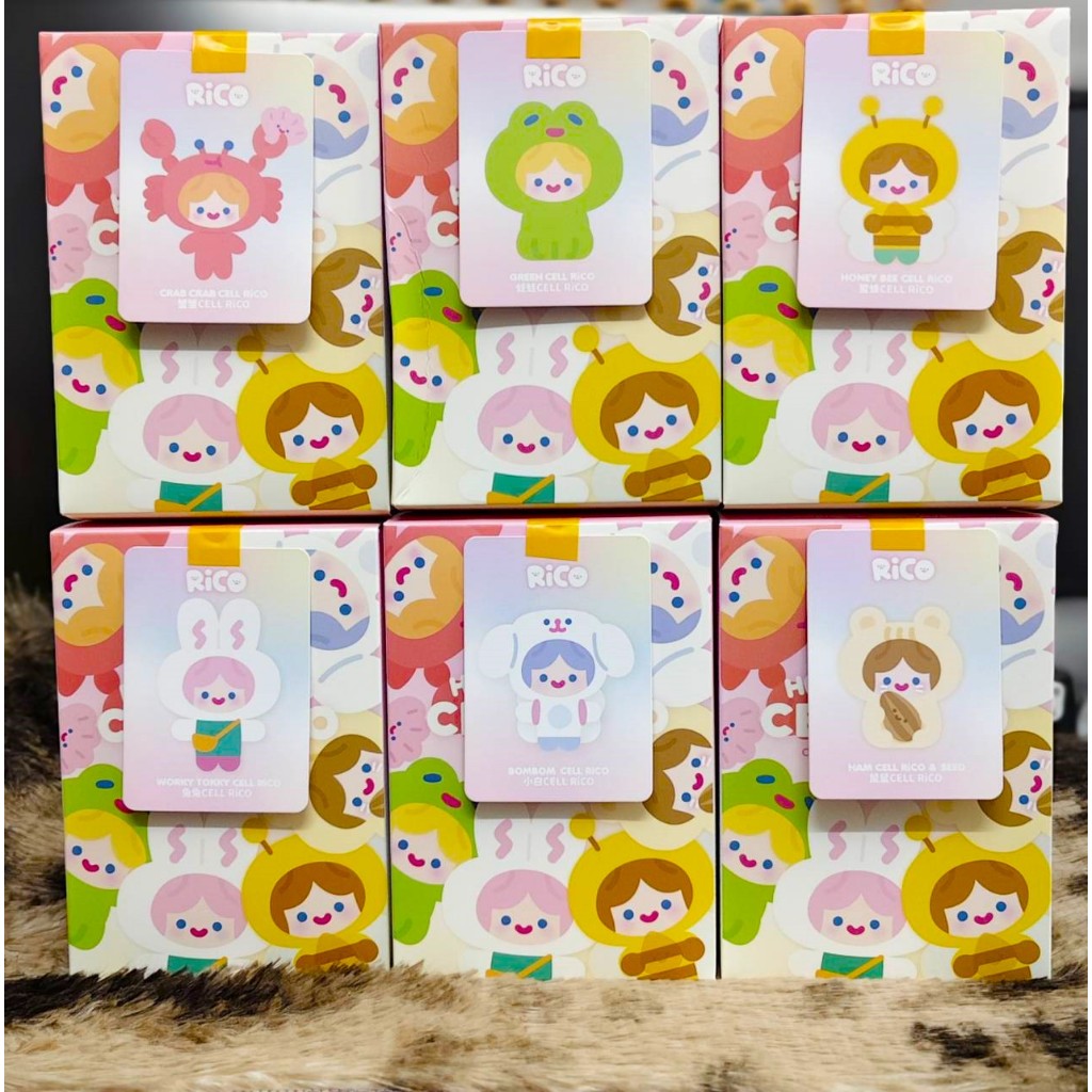 มีของพร้อมส่งจากไทยทันที CELL RICO Happy Fluffy Series Plush พวงกุญแจ ริโค้-RICO