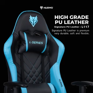NUBWO เก้าอี้เล่นเกม GAMING CHAIR ปรับเอนได้สูงสุด 180 องศา มีหลากหลายสี รุ่น L117 ประกัน 6 เดือน