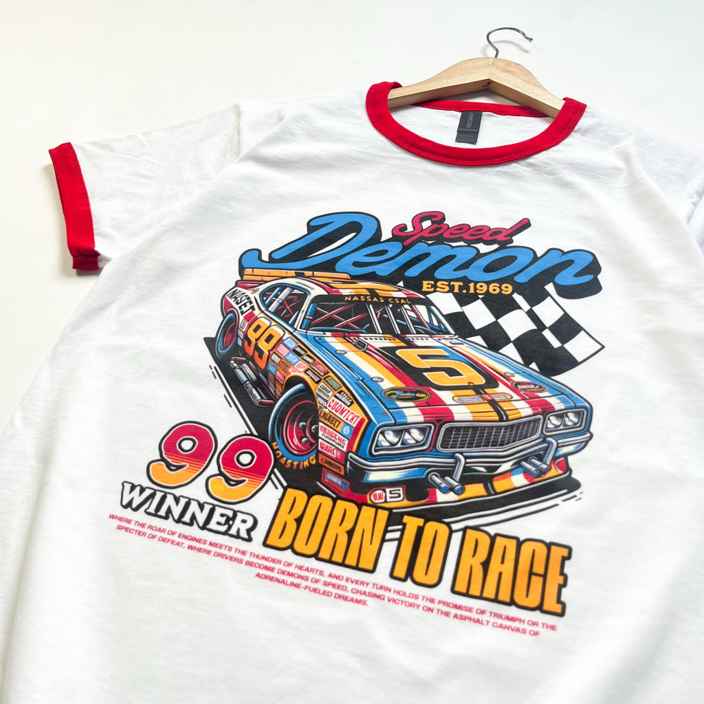 Ringer Tee เสื้อพิมพ์ลาย Speed Demon