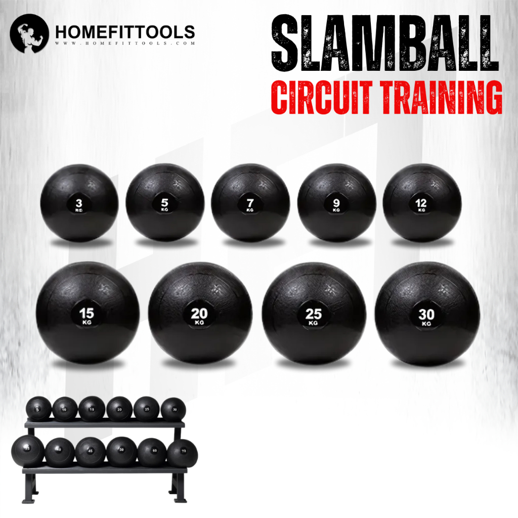 Slam Ball 2-30kg สแลมบอล ผิวเรียบ ลูกบอลทุ่ม ออกกำลังกาย บอลกำลังกายฟิตเนส Slamball - Homefittools