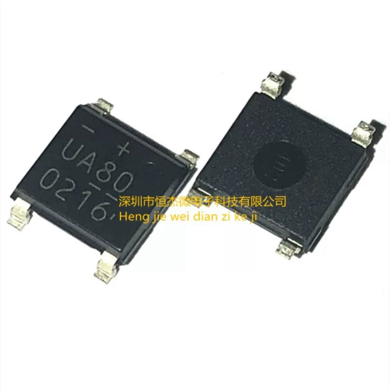 แพ็ค5ตัว ไดโอดบริท smd 4ขา ua80 1A 800V D1UBA80 UA80 ใหม่ 1A 800V ขนาด SOP-ขอ