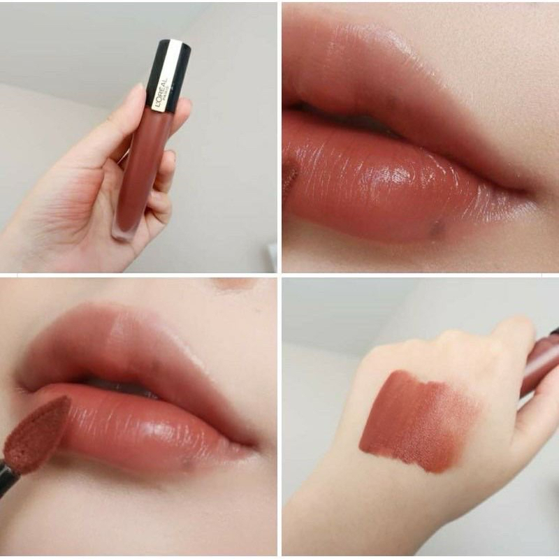 Loreal Rouge Signature  ลิปแมตต์ที่ดีที่สุด สีชัด ทาแล้วปากดูสุขภาพดี ต้องมีจริงๆผิวสีไหน ทาสีนี้ก็ส