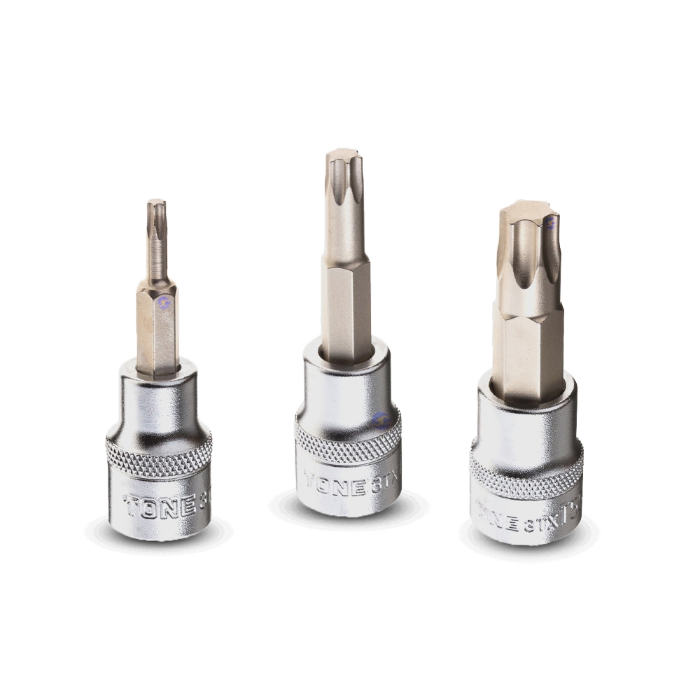 TONE ลูกบล็อกดาว6แฉกเดือยโผล่(TORX) ขนาด 3/8" รุ่น 3TX-T - TORX Socket 3/8" Model 3TX-T