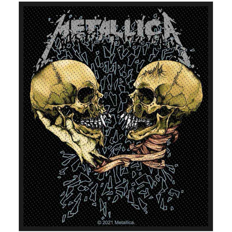 อาร์มติดเสื้อวง METALLICA WOVEN PATCH: SAD BUT TRUE (STANDARD) 2021 ลิขสิทธิ์ของแท้100% UK