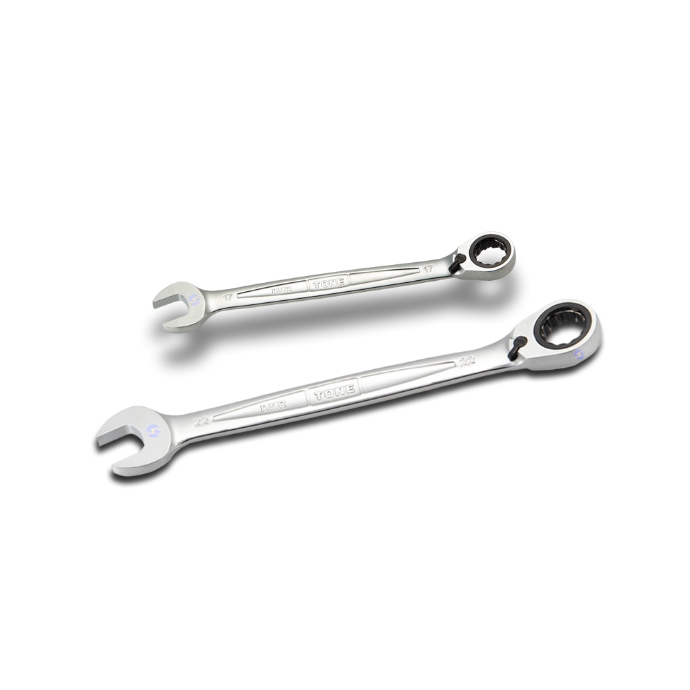 TONE ประแจปากตายข้างแหวนฟรีซ้าย-ขวาแบบปลีก ขนาด 8-24 มิล รุ่น RMR - Ratchet Ring Wrench Individual Size Model RMR