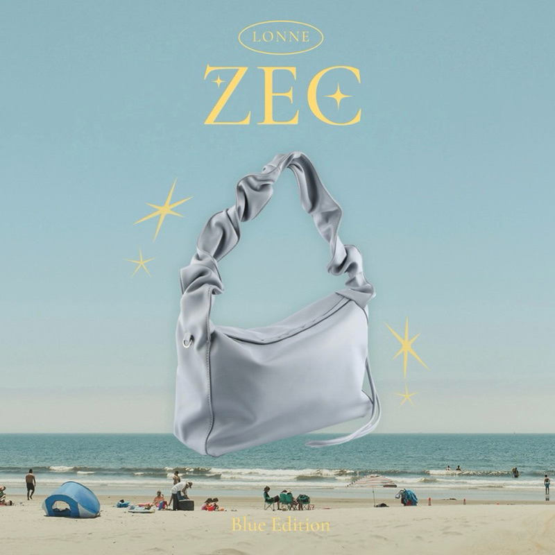 พร้อมส่งในไทย กระเป๋า LONNE - zec bag (new สี blue mist) ของแท้ 100% (lonnebyron / uniqmoment)