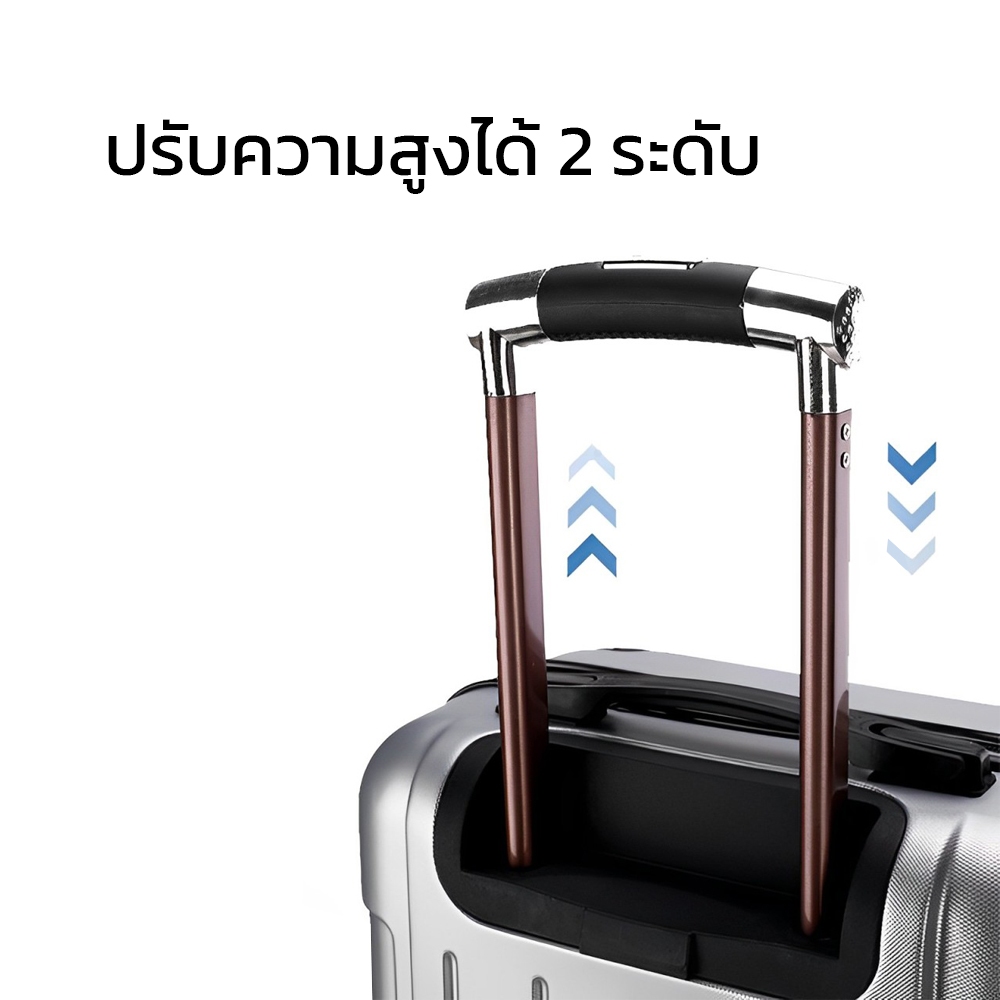 Hanaso กระเป๋าเดินทาง 20/24 นิ้ว กระเป๋าเดินทางล้อลาก กระเป๋าเดินทาง กันน้ำ กันรอยขีดข่วน แข็งแรงทนทาน วัสดุABS+PC