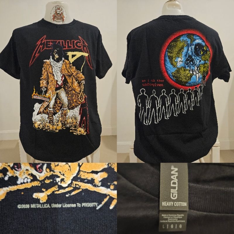 🌍เสื้อวง METALLlCA เสื้อวง ลิขสิทธิ์แท้ 100% ป้ายGILDAN UK สินค้ามือ1🚩