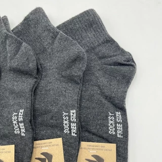 ถุงเท้าใส่ทำงาน ผู้ชาย ข้อกลาง Freesize 40-45 1แพ็ค12คู่ ผ้านุ่ม ระบายอากาศดี ขายดี 6,000+ ชิ้น
