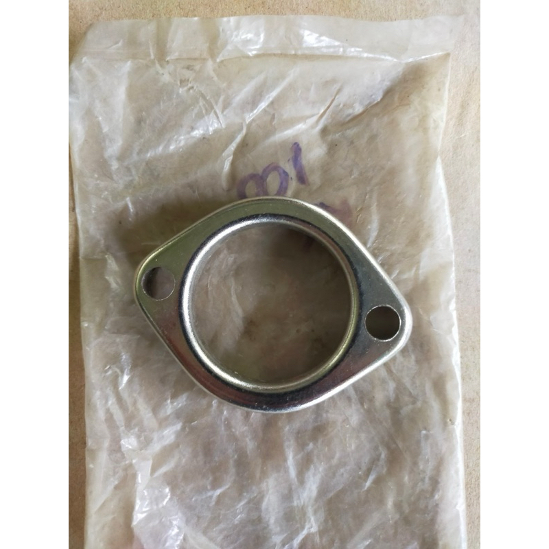 แป้นยึดคอท่อ Yamaha RX100 RX125 แท้ใหม่