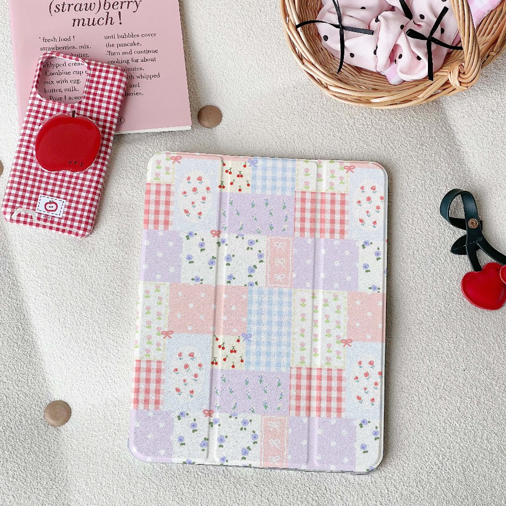 ✨พร้อมส่ง✨เคสไอแพด ดอกไม้ Pro11 2024 Air5/4 10.9 Air8/7 11 Gen11 มีสีสัน เคสipad Gen6/5 Air3 mini7