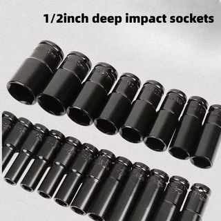 10 ตัว/ชุด ชุดประแจไฟฟ้า Hex Shank ลูกบล็อกยาว ชุดลูกบล็อกยาว ชุดบล็อก ชุดประแจไฟฟ้า 1/2'' 4หุน
