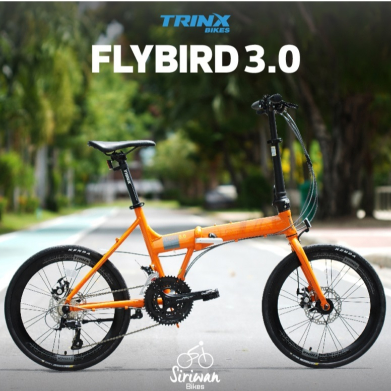 TRINX Flybird 3.0 จักรยานพับได้ เฟรมอลูมิเนียม Shimano Sora 3x9 speed