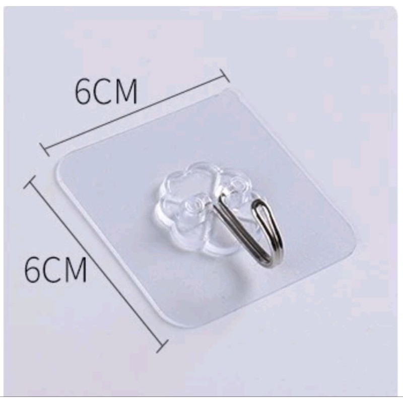 [พร้อมส่ง] ตะขอสีใส ตะขอแขวนของใช้ ตะขอพลาสติกสำหรับแขวน 1 ชุดได้ 10 ชิ้น 19.- - รูปที่ 2