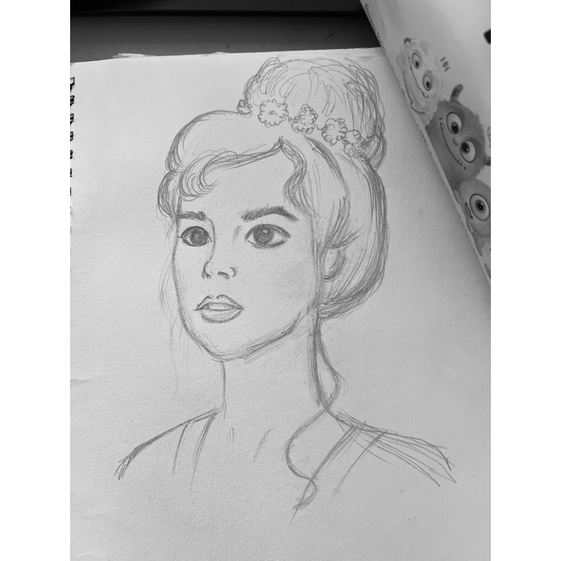 รับวาดภาพลายเส้นขาวดำกึ่งเหมือน