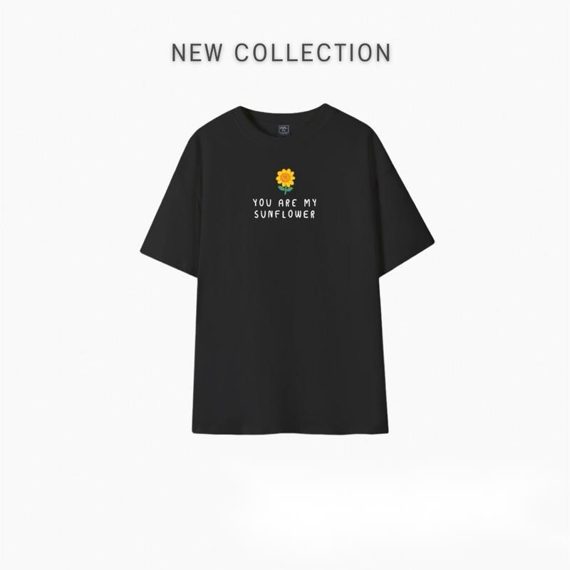 COTTON USA ผ้าหนานิ่ม ทรงสวย คอสวยS-3XL (C5 ทานตะวัน)