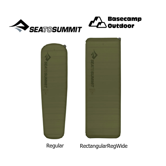 SEA TO SUMMIT Camp Plus Self Inflating Sleeping Mat Regular/RectangularRegWide MOSS แผ่นรองนอนสำหรับแคมป์ปิ้งและเดินป่า