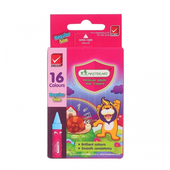 สีเทียน มาสเตอร์อาร์ต จัมโบ้ 8 สี,12 สี, 16 สี และ 24 สี เนื้อสีเข้ม ระบายนุ่ม ไม่หักง่าย ราคา ถูกที่สุด ดีลบีเคเค แกลเลอรีภาพที่ 3