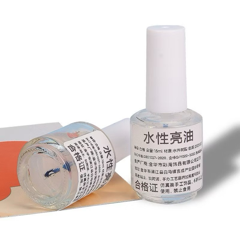 พร้อมส่งน้ำยาเคลือบเงาวิปครีม ดินปั้น เรซิ่น งานdiyต่างๆ ขนาด 5 ml