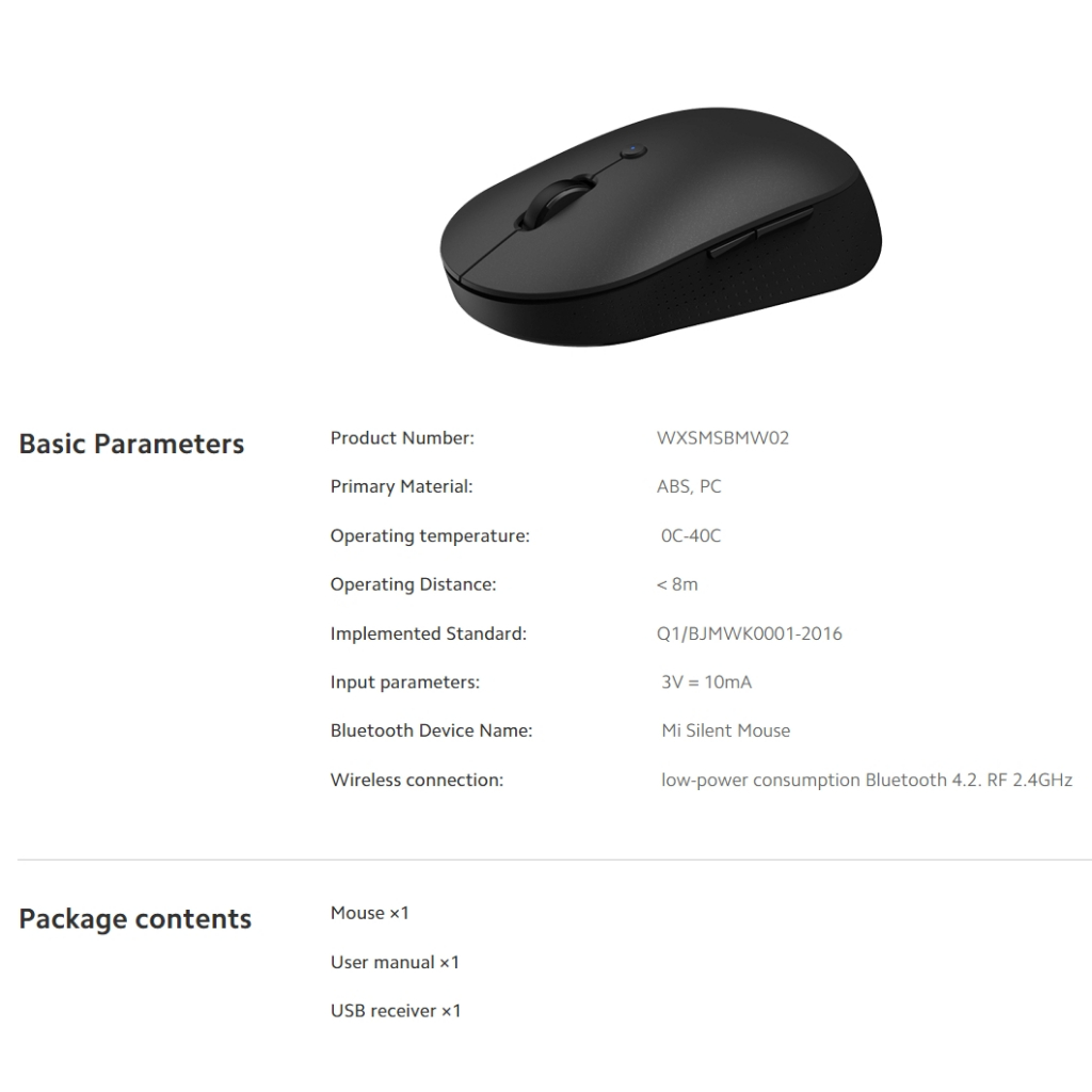 Xiaomi Mi Dual Mode Wireless Mouse Silent Edition เมาส์ไร้สาย I เมาส์บลูทูธ I ปิดเสียง เมาส์ I รับประกันศูนย์ไทย 1 ปี - รูปที่ 4