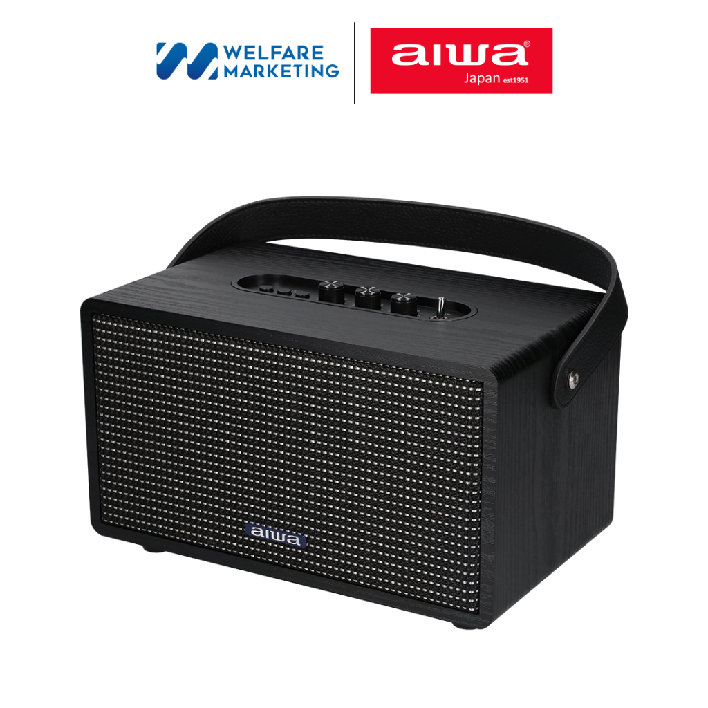 [ผ่อน 0%] AIWA Retro Plus Bluetooth Speaker ลำโพงบลูทูธพกพา BASS++