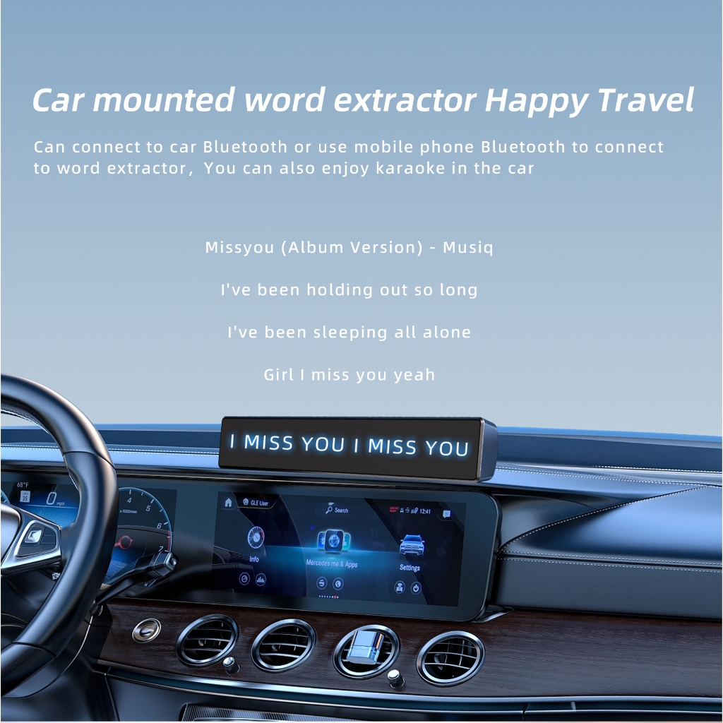 ⚡COD⚡Seamwi Smart Bluetooth แสดงเนื้อเพลง การเชื่อมต่อบลูทู ธ ใช้ได้กับอุปกรณ์อิเล็กทรอนิกส์ต่างๆ