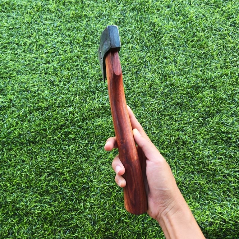 ขวานหนองบัวจิ๋ว พร้อมด้ามไม้ประดู่ ตอกลิ่มแล้วพร้อมใช้งาน ตัดไม้ ฟันต้นไม้ - รูปที่ 4