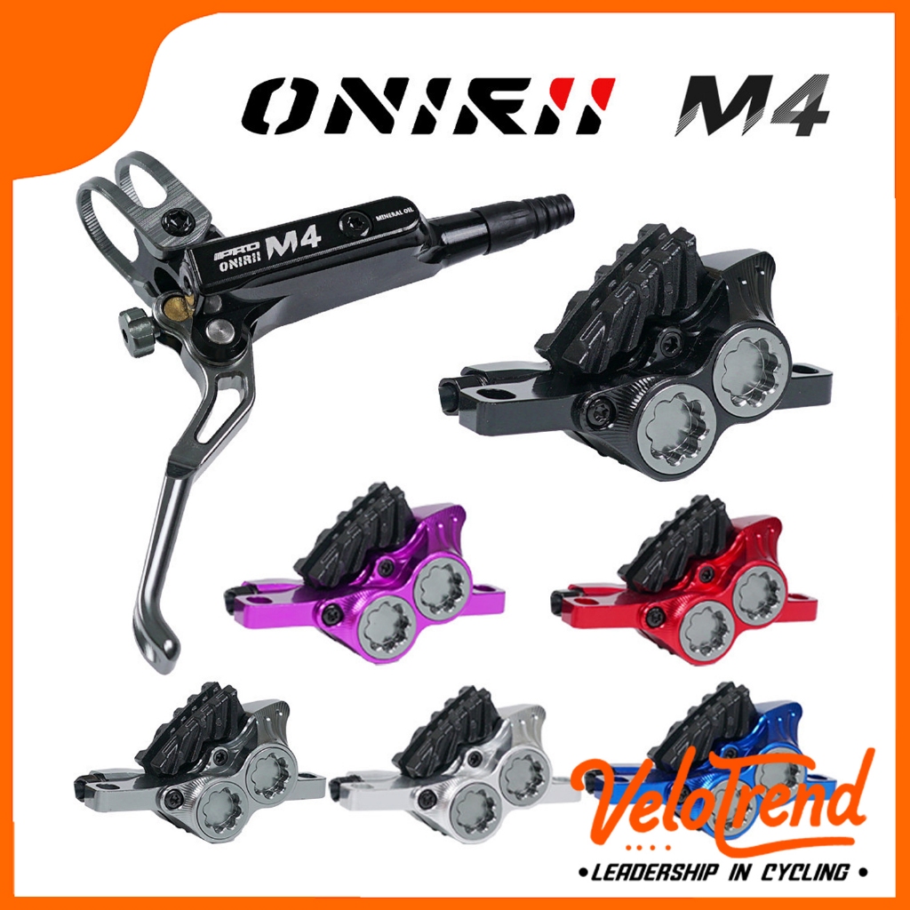 ONIRII M4 4 Piston Hydraulic Disc Brake Bicycle Brake MTB