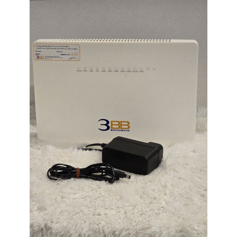 Router เราเตอร์ wifi 3BB เปิดติด ใช้งานได้ แถมหม้อแปลง