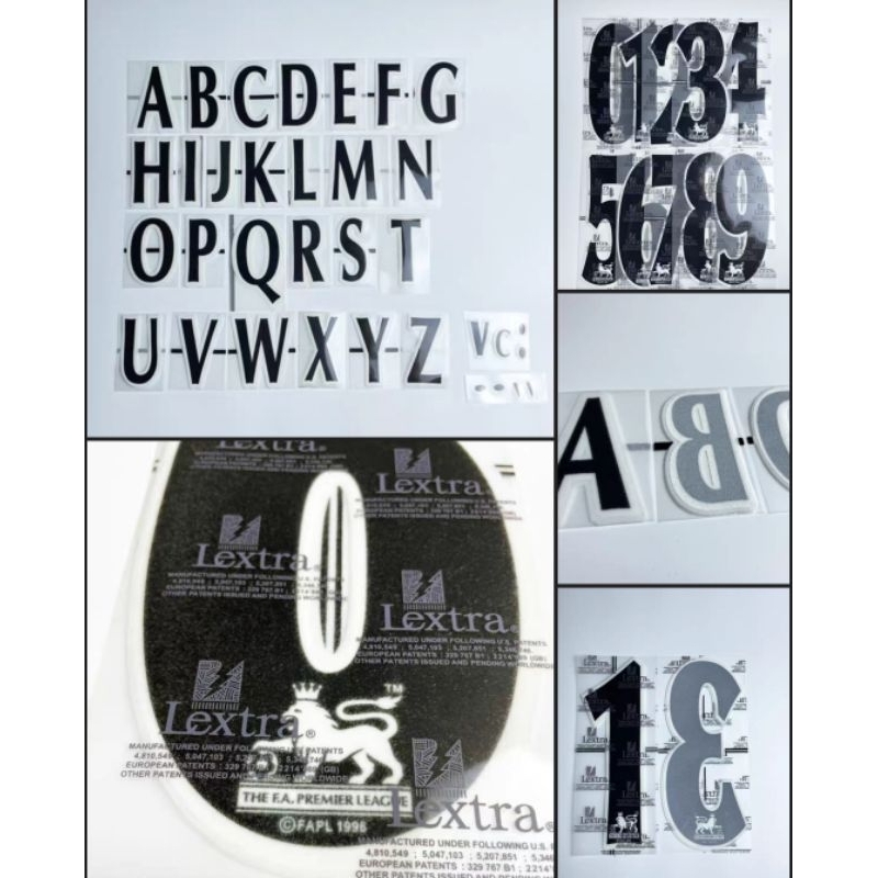 Name Number EPL 1996-2006 black Flock ชื่อ เบอร์ อักษร กำมะหยี่ ฟร้อนเก่าปี 1996-2006 สีดำ
