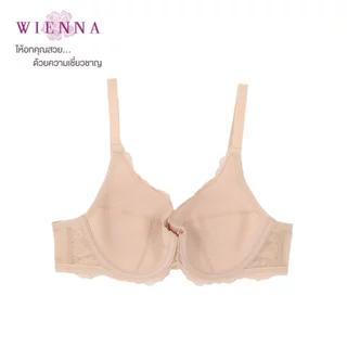 WIENNA Beauty 5 Cup เสื้อชั้นใน CLASSY LACE DB21413 (BigSize) สีดำ สีเนื้อ สีม่วง Rose Lily