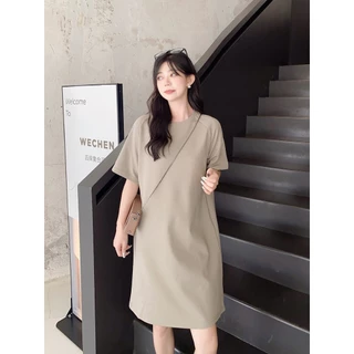 Yolanda ชุดเดรส แฟชั่น ผู้หญิง ทรงโอเวอร์ไซส์ สาวอวบใส่ได้ สามารถใส่คลุมท้องได้ HJ3465