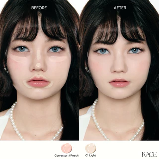 [1แถม1] คอนซีลเลอร์ & คอเรคเตอร์แบบซอง KAGE FLUFFY CLOUD CONCEALER & CORRECTOR 2g | ปกปิดรอยสิว รอยคล้ำใต้ตา เนื้อบางเบา