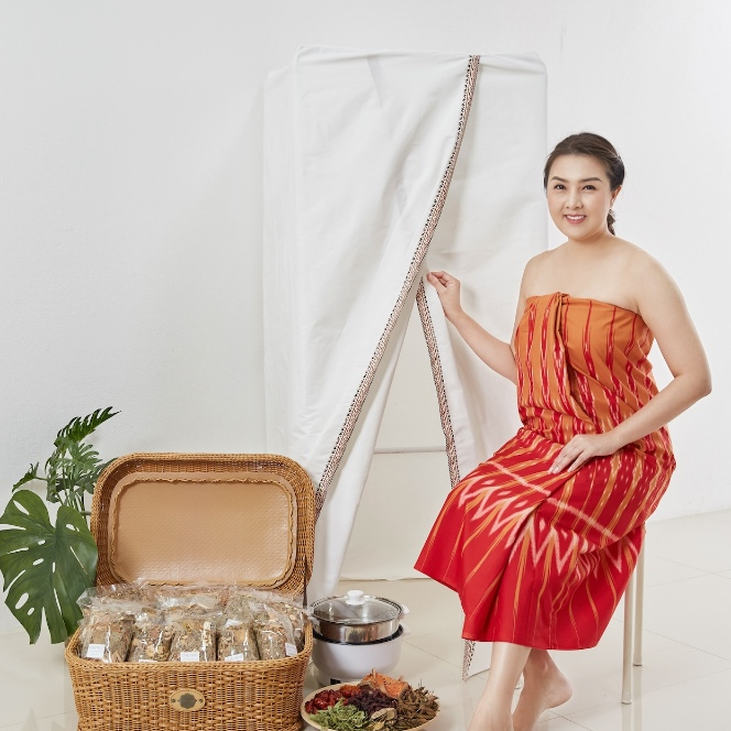 แถมหม้อ! (กระโจมแบบตั้งพื้น) ชุดอยู่ไฟ 15 วัน ชุดอยู่ไฟหลังคลอด คุณแม่หลังคลอด อบสมุนไพรโบราณ