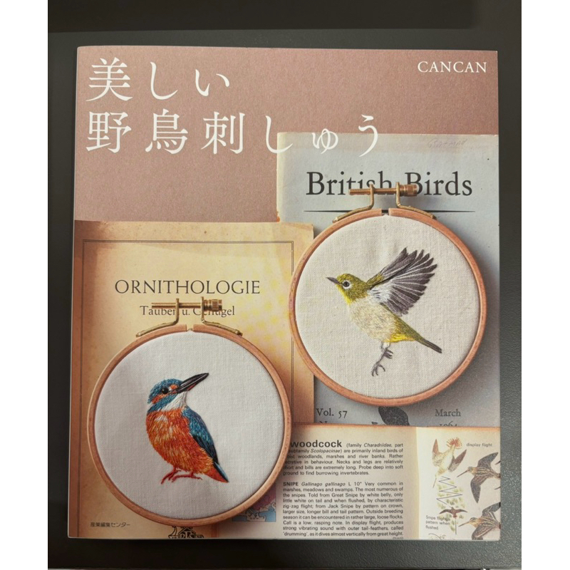 หนังสือคู่มือปักผ้าด้วยมือ ภาษาญี่ปุ่น ลายปักนกพันธุ์ ต่างๆ Wild Birds Embroidery Japanese Craftbook