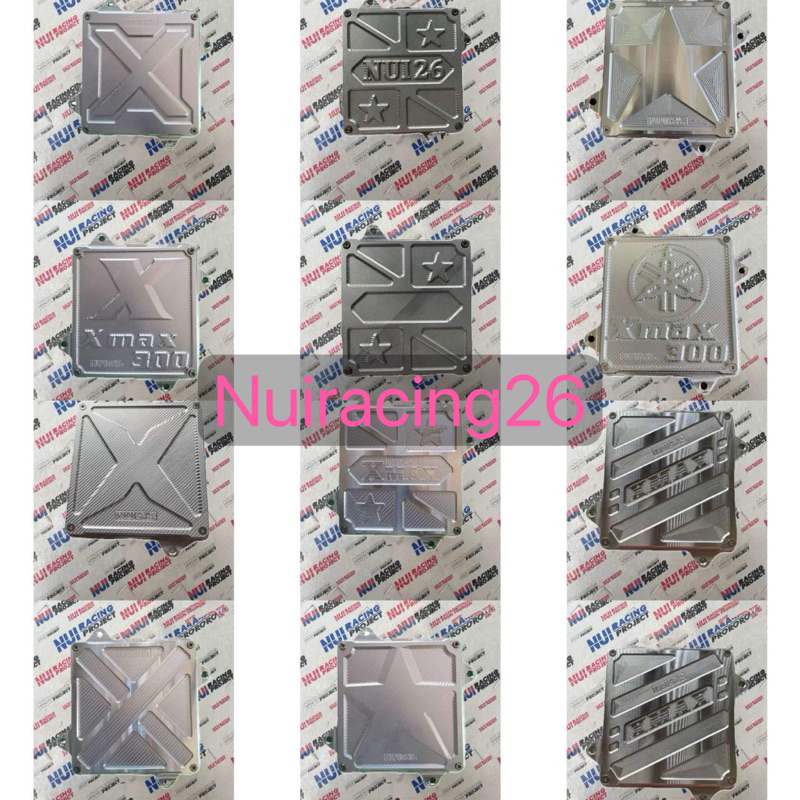 ครอบแคร้งX-MAX300ใส่กรองอากาศได้ เจาะรูระบายแล้ว งานNui Racing แท้100% มี4ลายสวยๆ3D