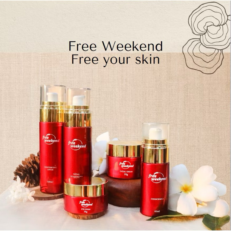 Free Weekend Skincare Set เพื่อผิวแลดูอ่อนเยาว์ เอสเซ้นส์ / เซรั่ม / โลชั่น / ครีมมอยส์เจอไรเซอร์