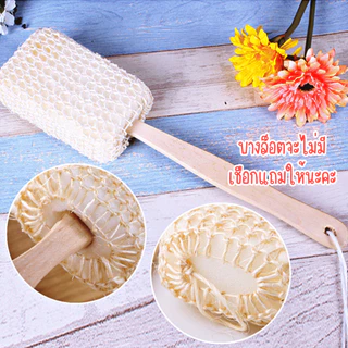 ใยบวบขัดผิวด้ามไม้ ธรรมชาติ 100% ใยบวบขัดหลัง ขัดตัว ใยบวบ ขัดหลัง แปรงอาบน้ำ ขัดขี้ไคล ใยบวบ ใยถูตัวอาบน้ำ อาบน้ำ WN
