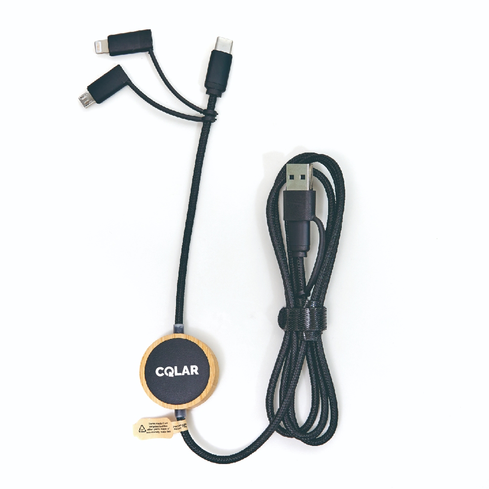 สายชาร์จเร็ว 6 In 1  อินพุต USB-A/USB-B/USB-C / 120cm 6in1 fast charging cable