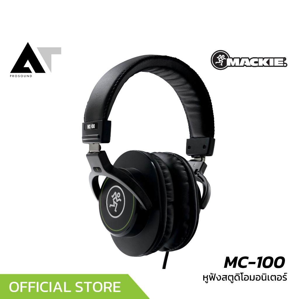 Mackie MC-100 หูฟังมอนิเตอร์ ไดร์เวอร์ไดนามิก 40 มม. ให้เสียงที่คมชัด บาลานซ์ แม่นยำสูง AT Prosound - รูปที่ 2