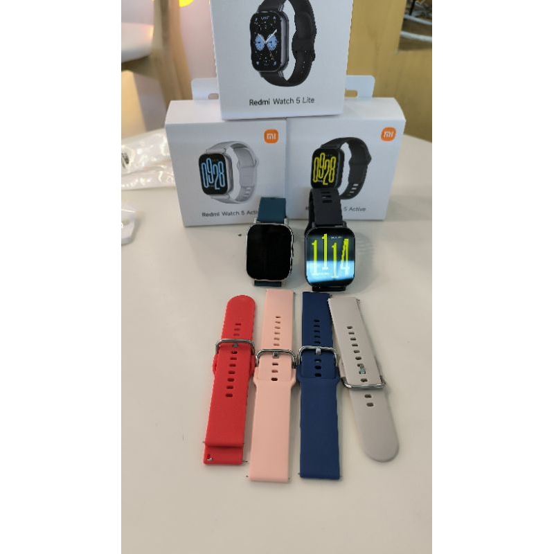Xiaomi Mi Xiaomi Watch 5 Active/lite /s2/s1รุ่นต่างๆ ตั้งเเต่ขนาด20mm/22mmสายสำรองสายซิลิโคนพร้อมส่ง