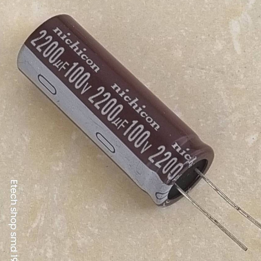 100V2200UF nichicon ขนาด18x50 Electrolytic Capacitor