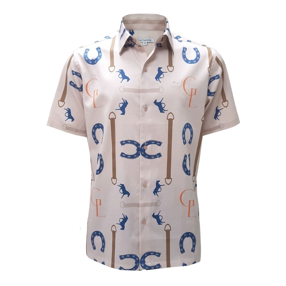 Guy Laroche เสื้อเชิ้ตแขนสั้น BAC5101W3CR