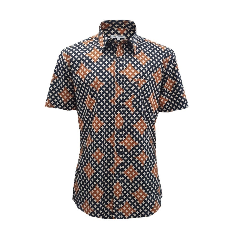 Guy Laroche เสื้อเชิ๊ตแขนสั้น ทรง Extra Fit รุ่น BAC5300S4