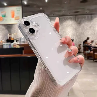 เคสใสกันกระแทก อะคริลิคสำหรับ ไอโฟน 16 16Pro 16Promax for iPhone16 Pro max 16plus 17 17pro 17proamx 17air