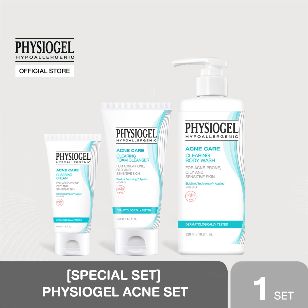 [SPECIAL SET] Physiogel Acne set ฟิสิโอเจล แอคเน่ เซต ผลิตภัณฑ์สำหรับผิวมันมีแนวโน้มเป็นสิวง่ายและบอบบาง
